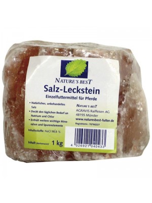 NATURE'S BEST, Sól himalajska BEST SALZ- LECKSTEIN 1kg