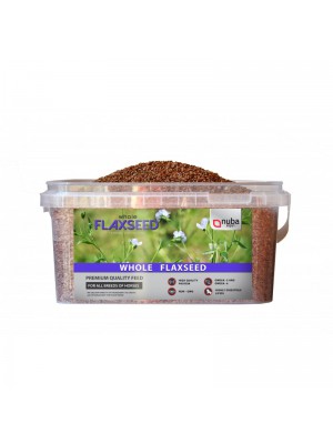 NUBA, Całe nasiona lnu - siemię lniane, WHOLE FLAXSEED, 3,5kg