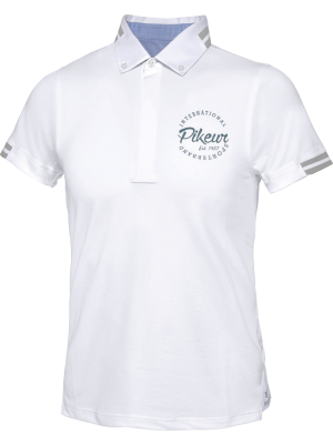 PIKEUR, Koszulka konkursowa chłopięca DARIO, WHITE